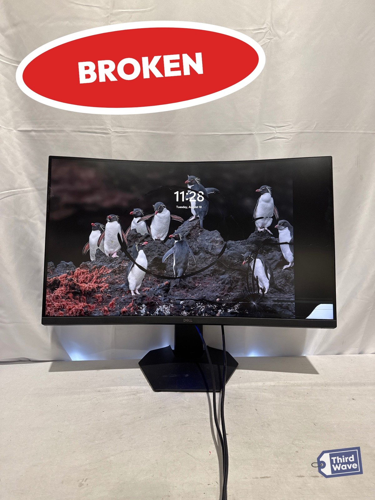 (BROKEN) Dell S3222DGM 32in Curved Gaming Monitor QHD 2560x1440 165Hz VA