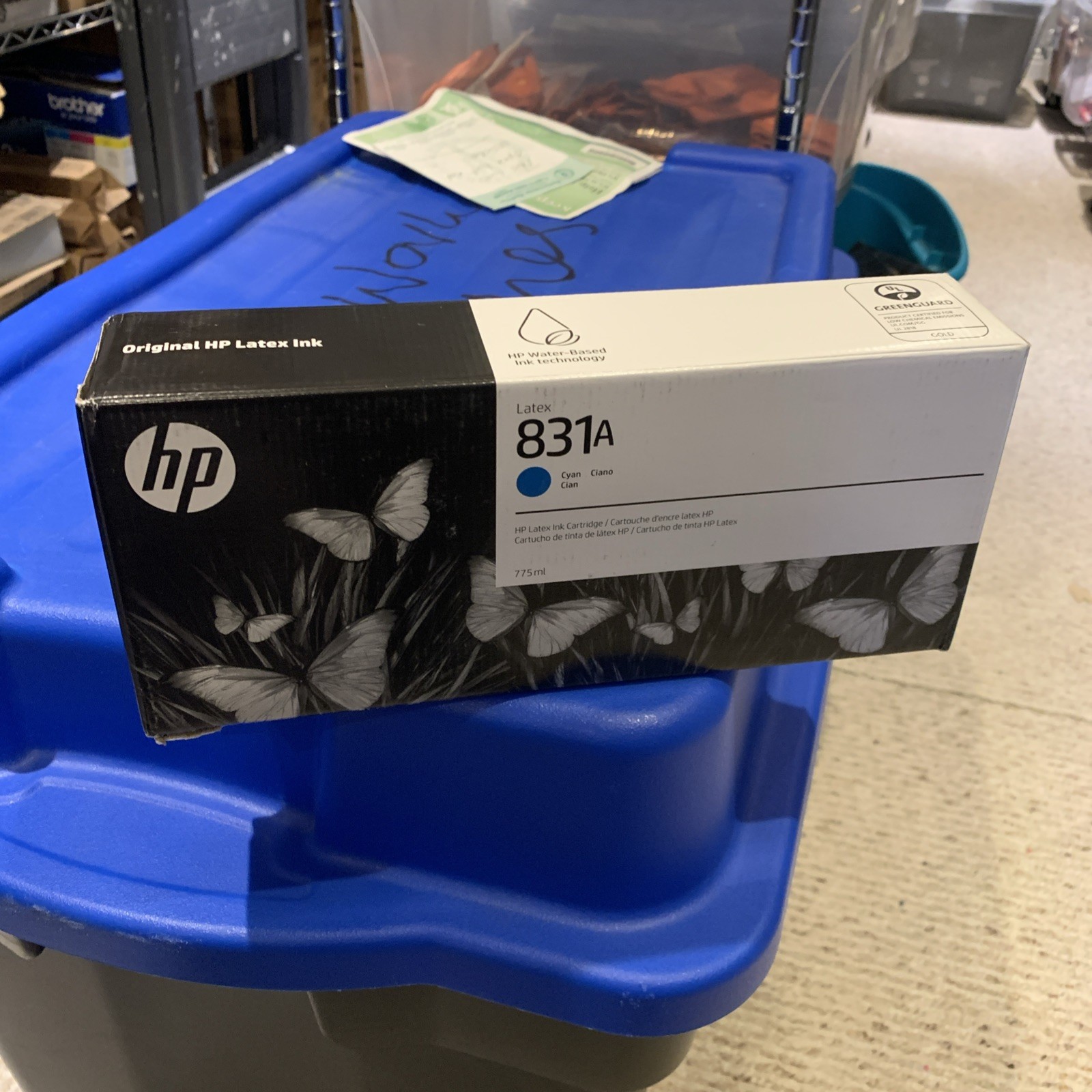 Genuine HP Cyan Latex Ink 831A CZ683A 315 335 365 370 560/70 AUG 2027 NEW SEALED