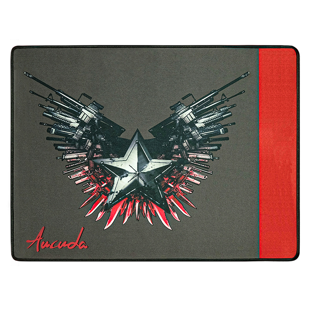 Waterproof Gaming Mouse Pad Large Gun Army Non-Slip 15.8"x 19.8" Aucuda Desk Mat