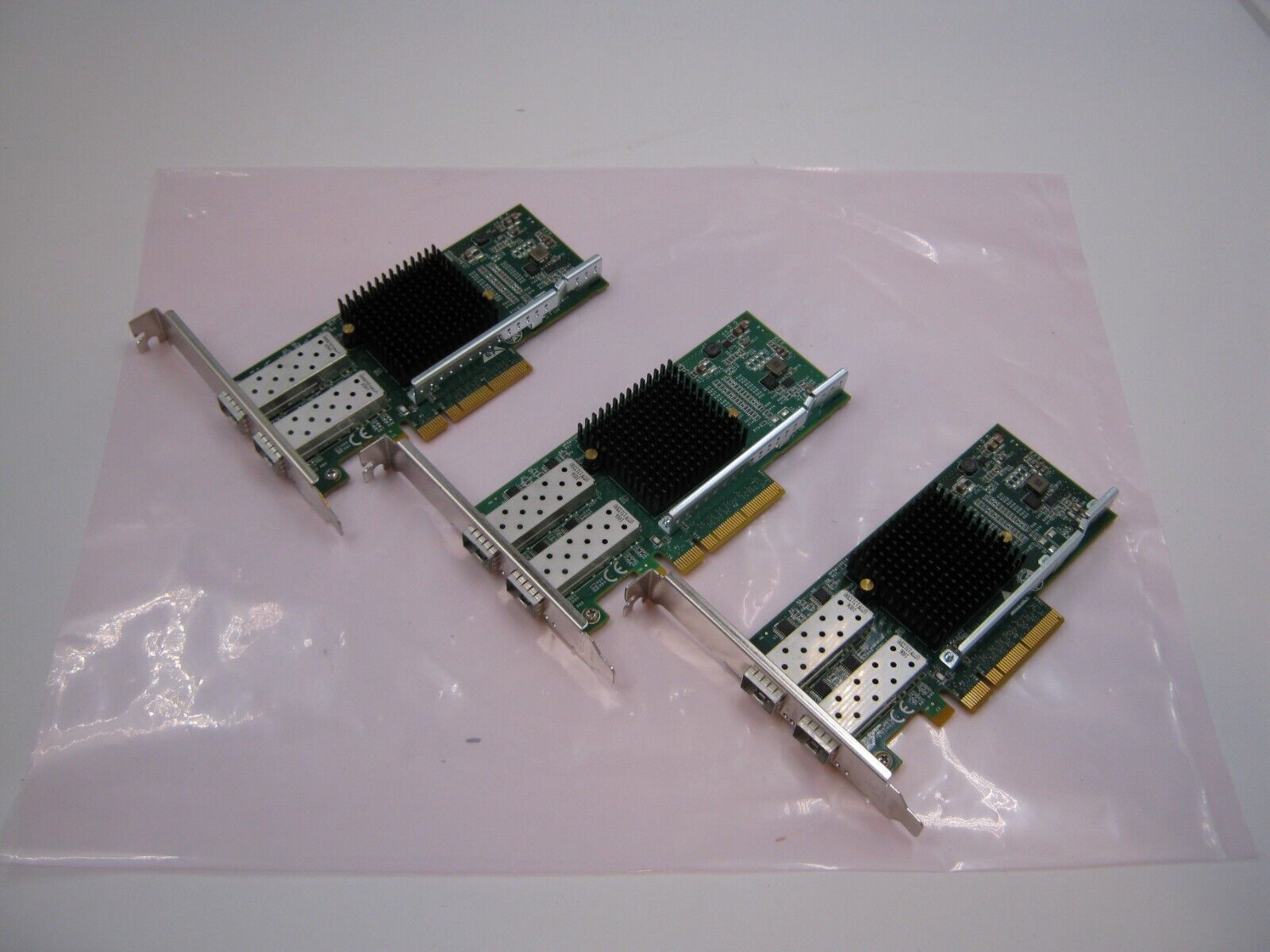 Lot of 3 Silicom PE210G2SPI9AE-XR-NU 2-Port 10GbE SFP+ PCIe ADTR Intel X520