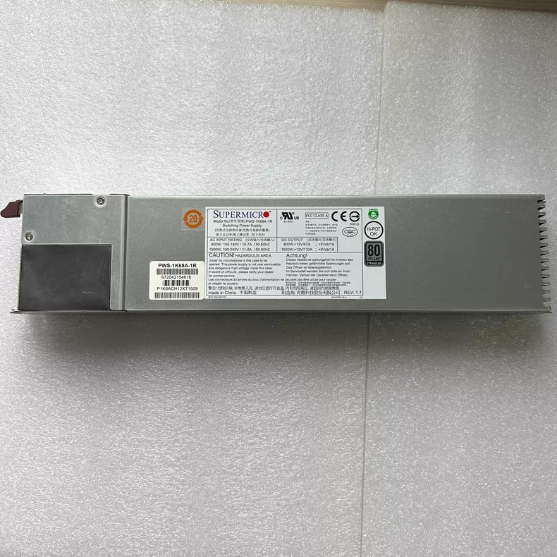 Supermicro PWS-1K68A-1R 1600W Redundant PSU for SYS-2049U-TR