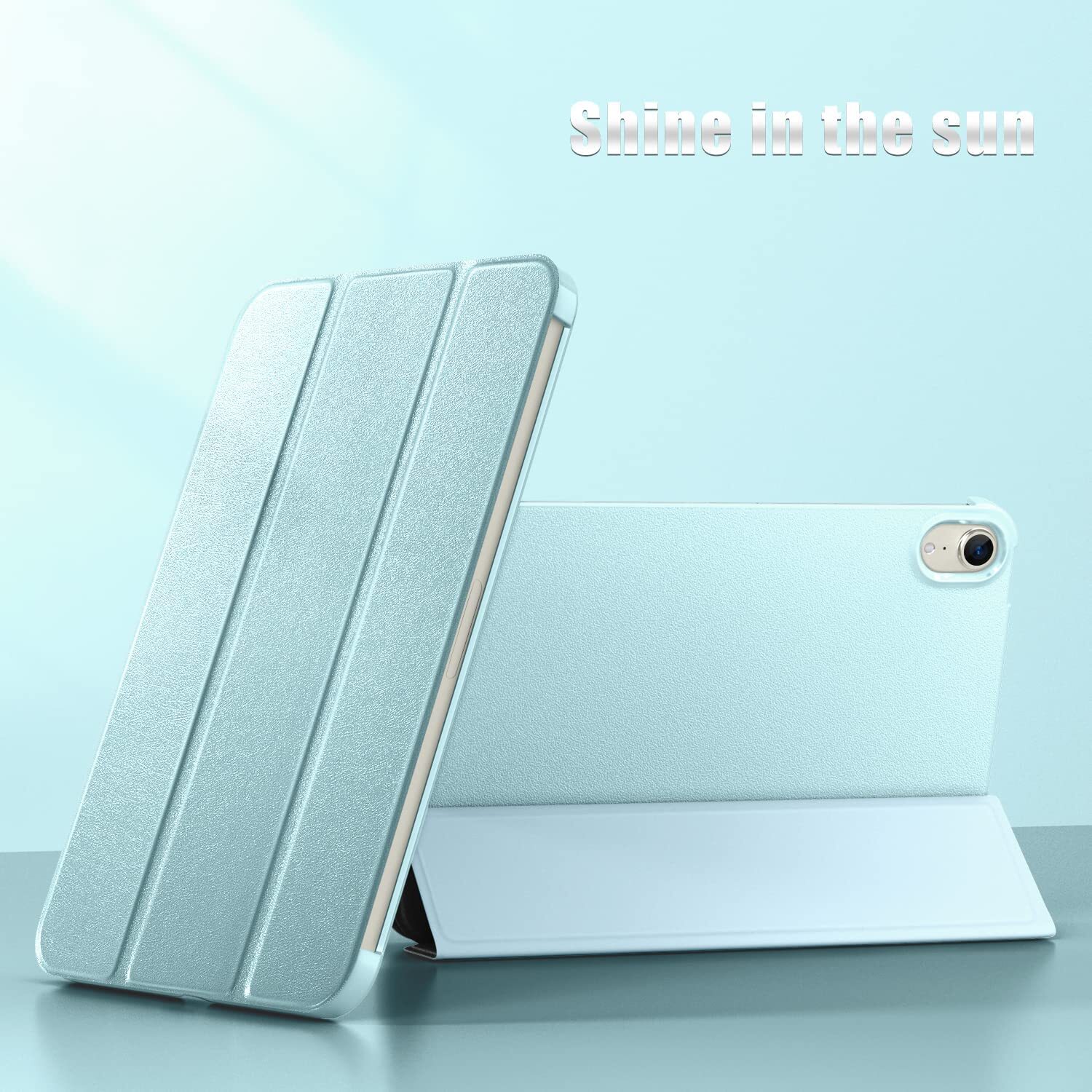 Case for iPad Mini 6 2021 6th Gen 8.3" Slim Trifold Stand Cover - Ice Blue