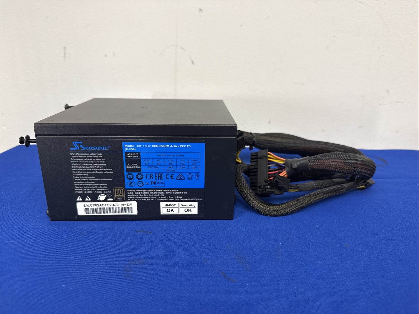 Seasonic SSR-650RM 80 Plus GOLD Active PFC F3 (G-650) Power Supply