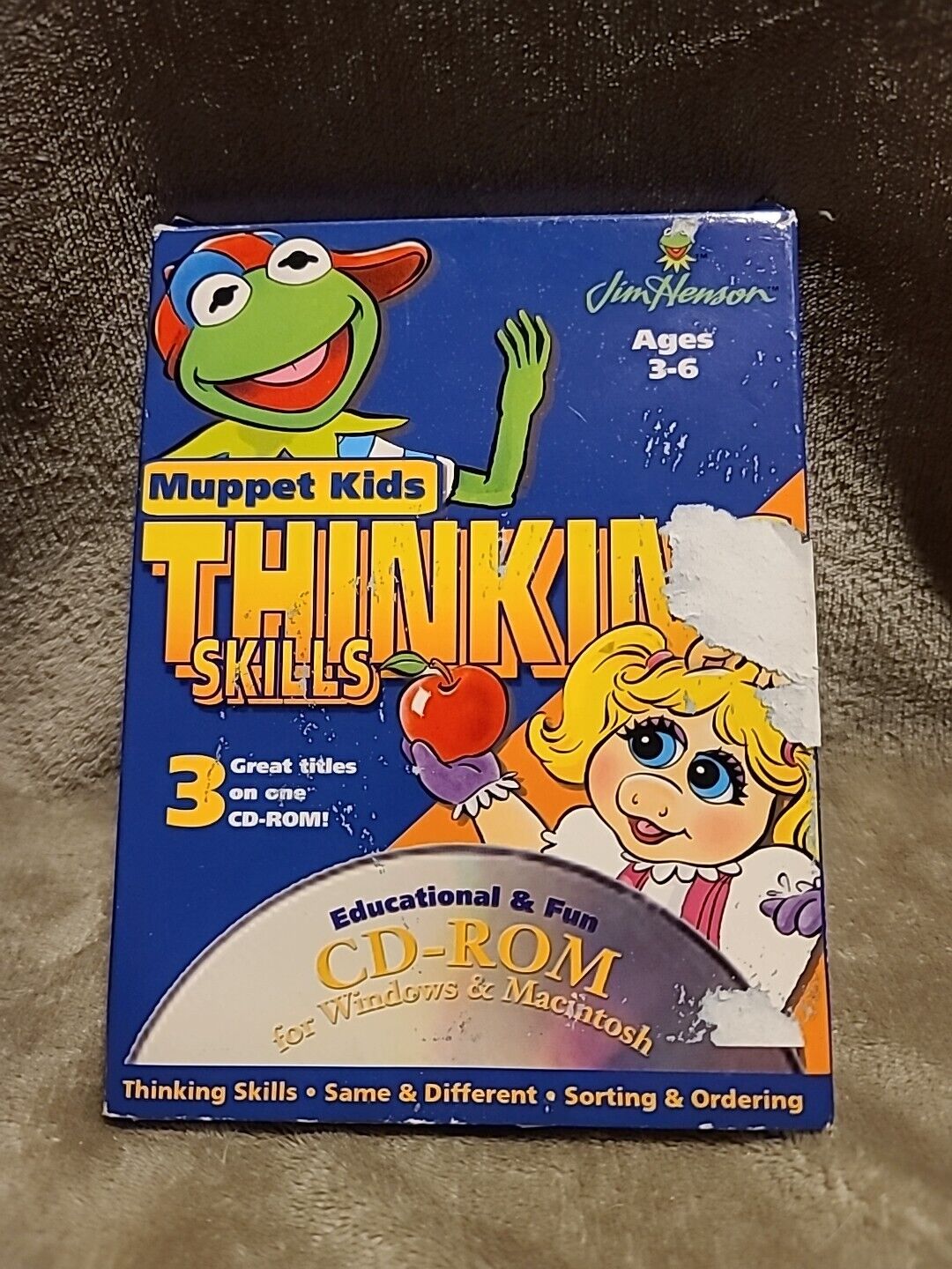 Jim Henson’s Muppet Kids 3 Titles Thinking Skills Brighter Child PC Windows