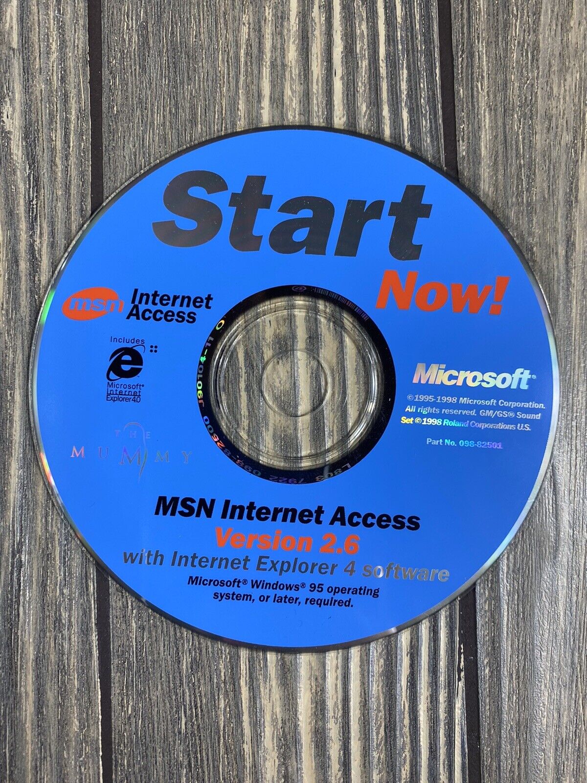 Microsoft Start Now MSN Premier Version 2.5 Windows 95 PC CD Internet Explorer