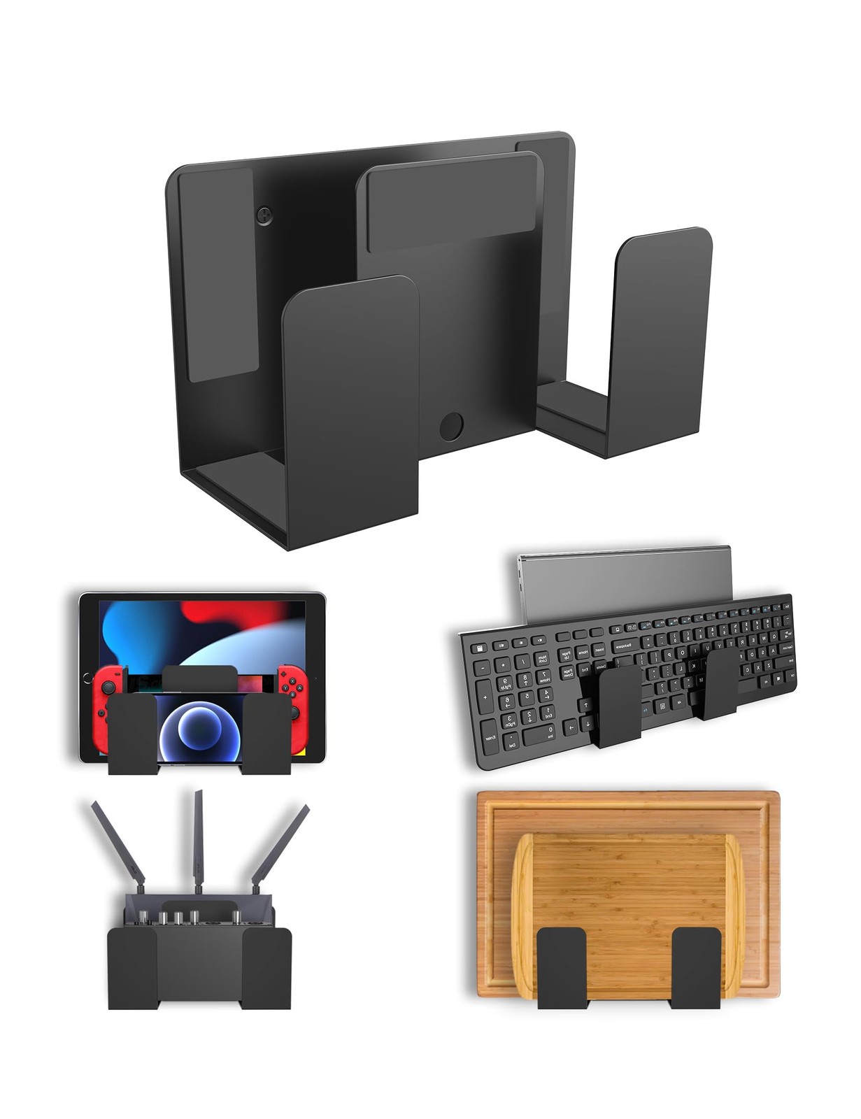 Universal Wall Mount for Laptop Tablet Router Modem Cable Box Shelf Holder