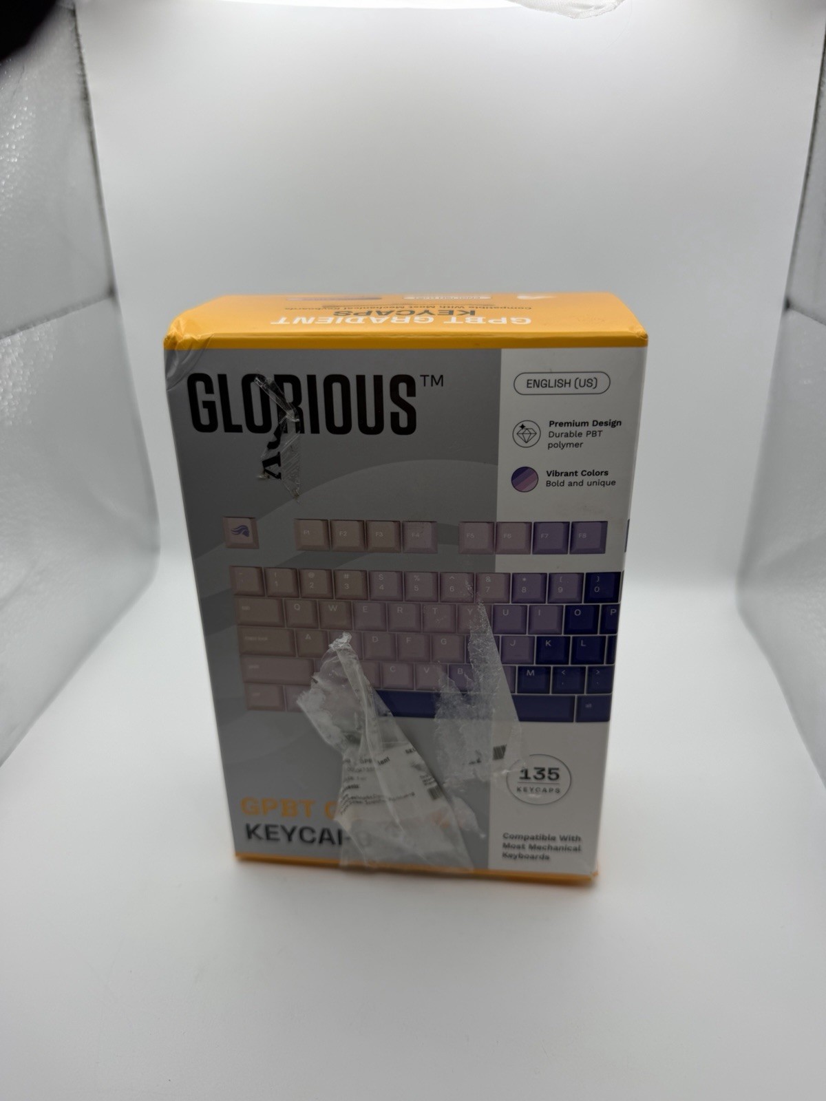 Glorious GPBT Gradient Keycaps Purple Haze 135 Keycaps