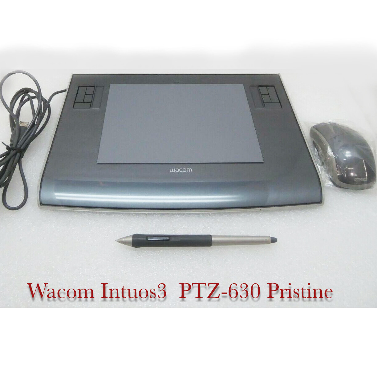 Wacom INTUOS3 6x8 MEDIUM PTZ-630 TABLET Wireless Grip pen Wireless Mouse 