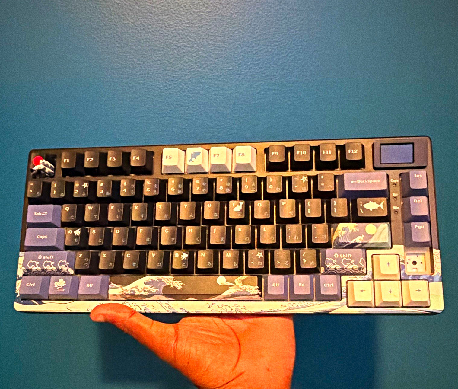 Womier S-K80 Mechanical Wired Illuminated RGB Keyboard English QWERTY Blue/Black