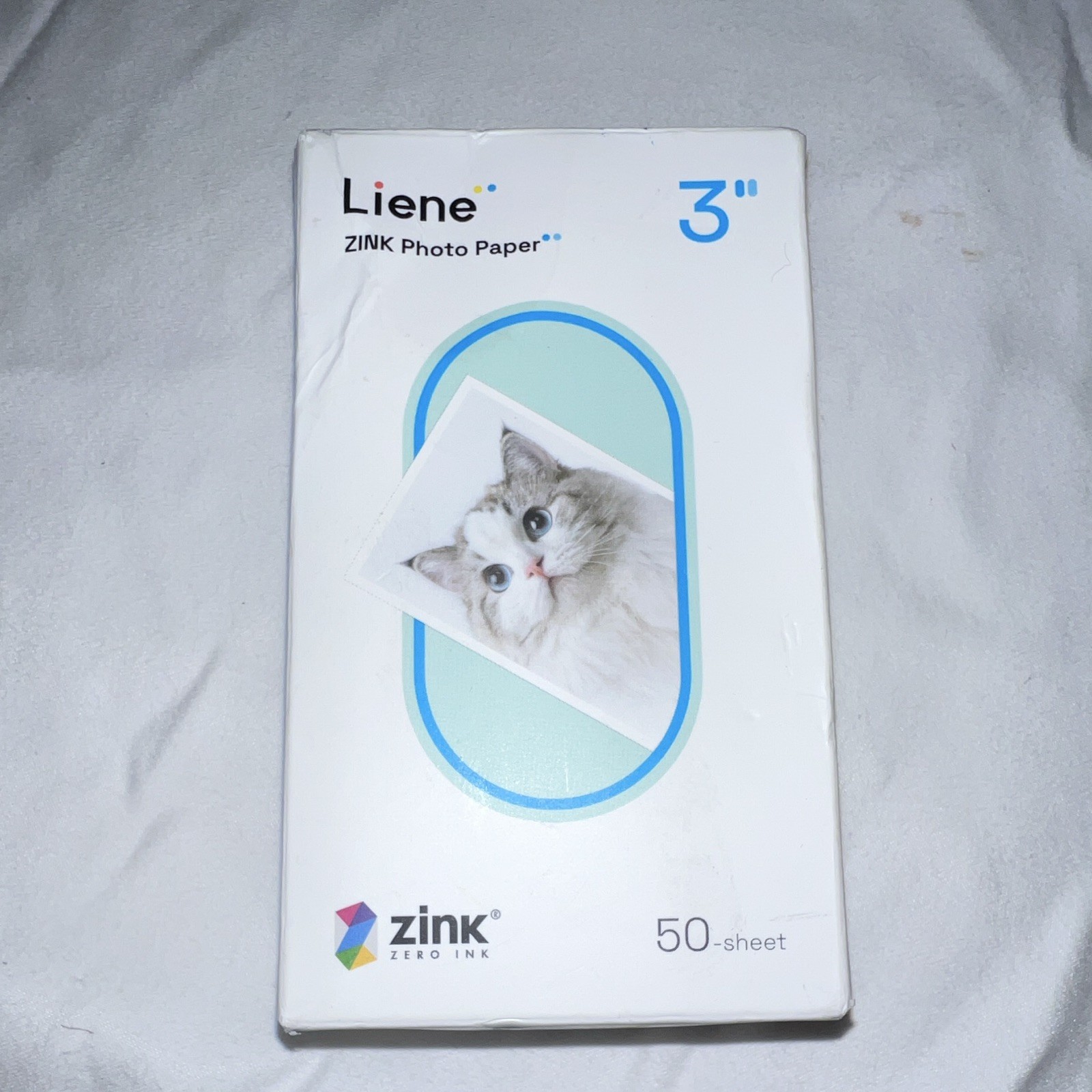 Liene 2x3 in ZINK Printer Photo Paper 50-Sheet Pack White, Model SZ11XL
