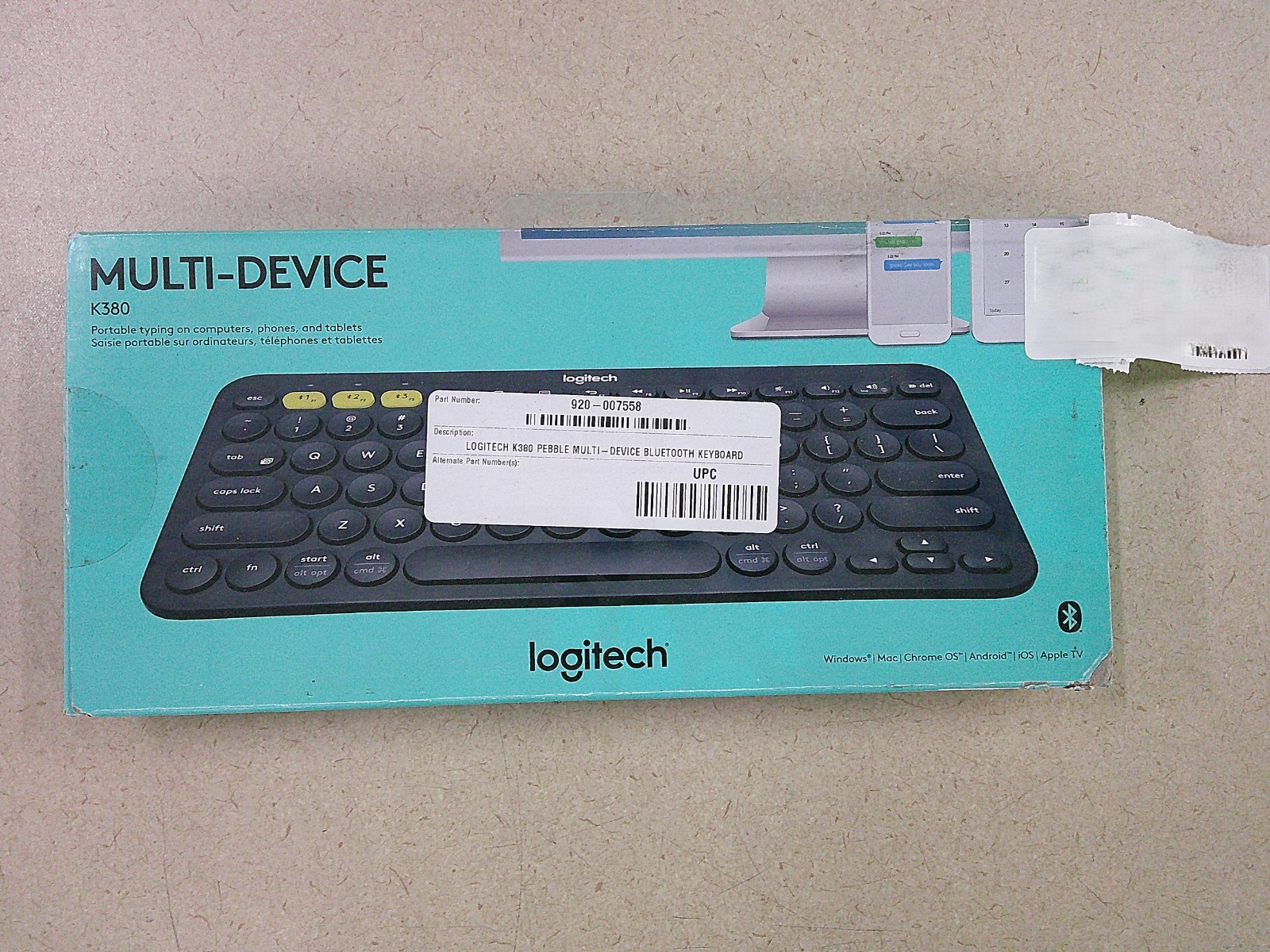 Logitech K380 Wireless Bluetooth Keyboard Dark Gray Multi-Device 920-007558 NEW