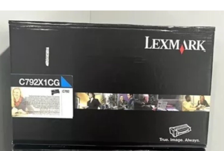 LEXMARK C792X1CG Cyan Toner Cartridge For C792 Genuine New Sealed Cartridge