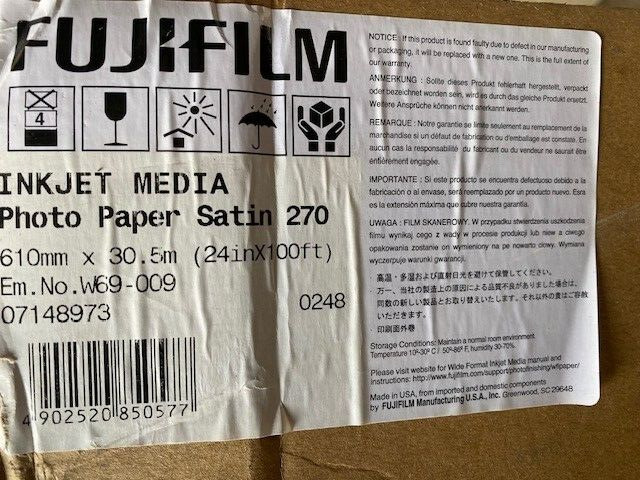 Fujifilm Satin 270 Photo Paper 610x30.5mm 24\