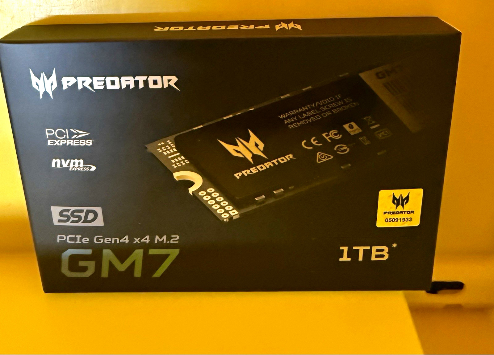 Predator GM7 1TB PCIe Gen4 x4 M.2 NVMe PCI Express Internal SSD PC