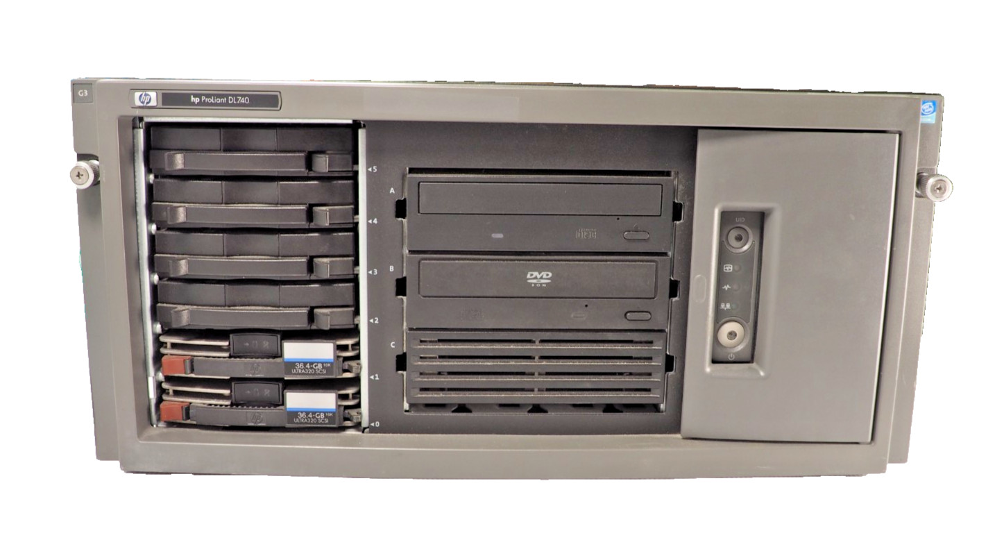 Vintage HP ProLiant 740 G3 Intel Xeon 2.40GHz 1GB RAM 2*36.4GB SCSI HDD Server