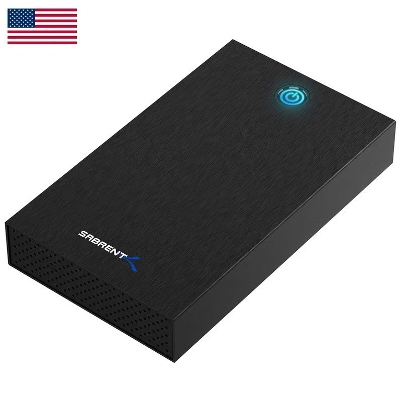 Sabrent Usb 3.0 Enclosure For 2.5 3.5 Sata Hdd/Ssd Tool-Free Uasp Led Indicator