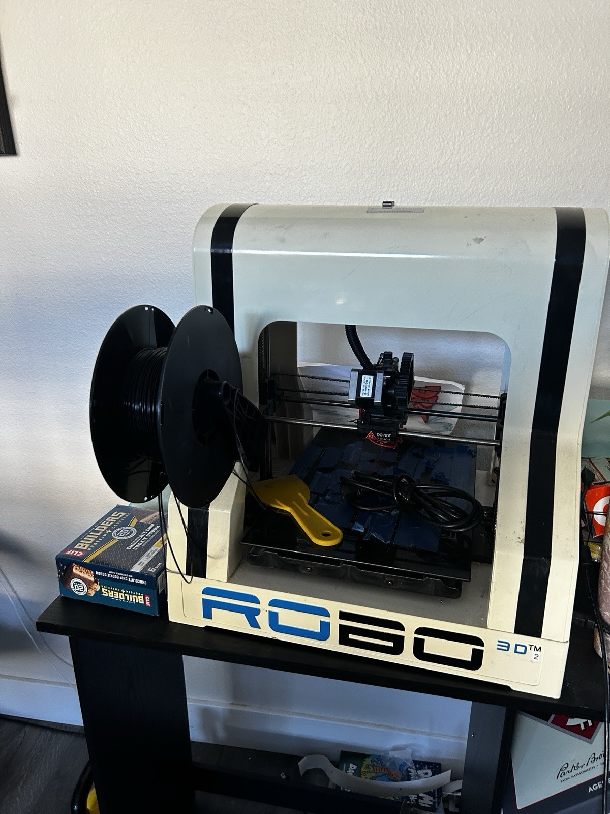 Robo 3D R2 3D Printer White/Black w/ Filament Spools, Model R2