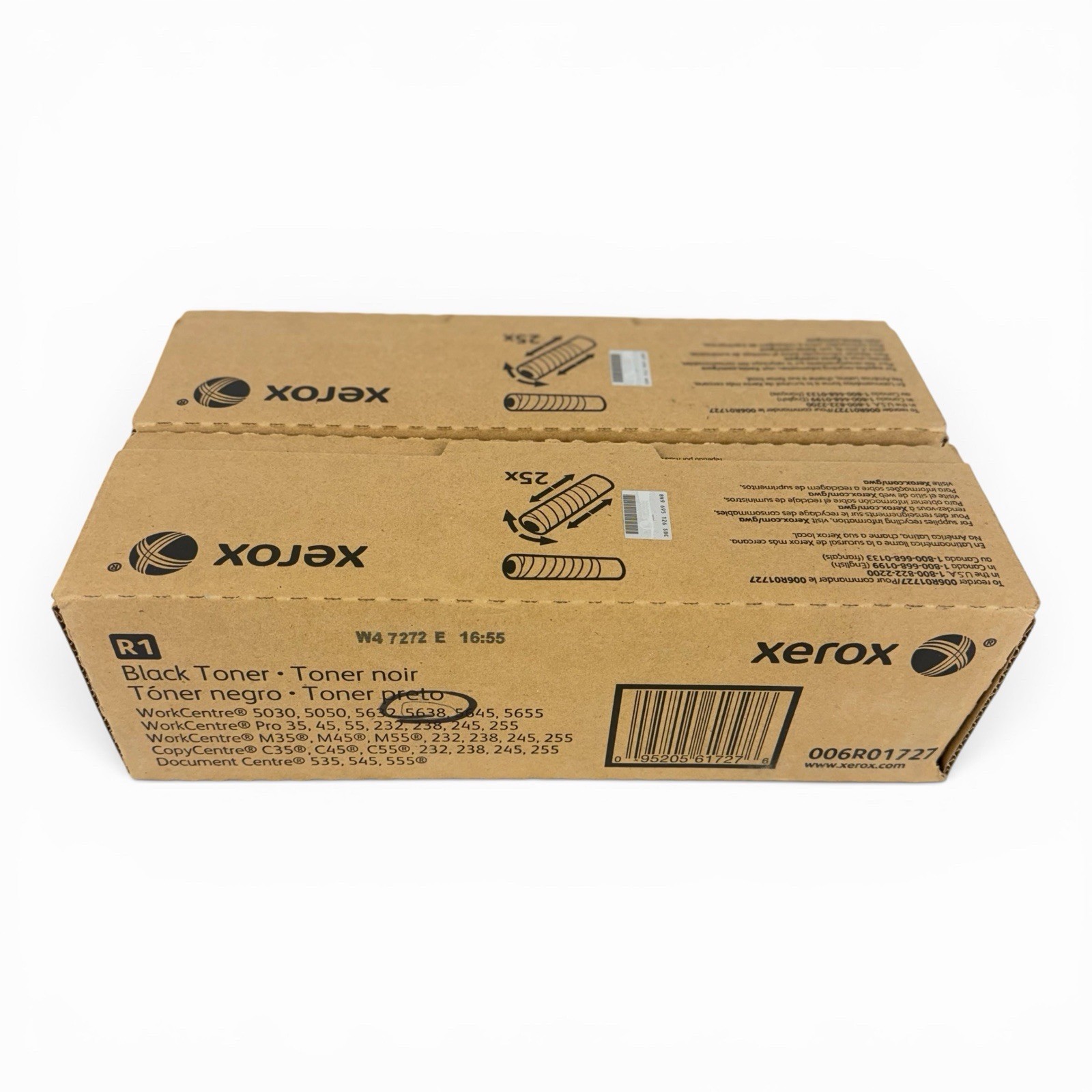 Lot of 2 Genuine Xerox Black Toner Cartridges 006R01727 OEM