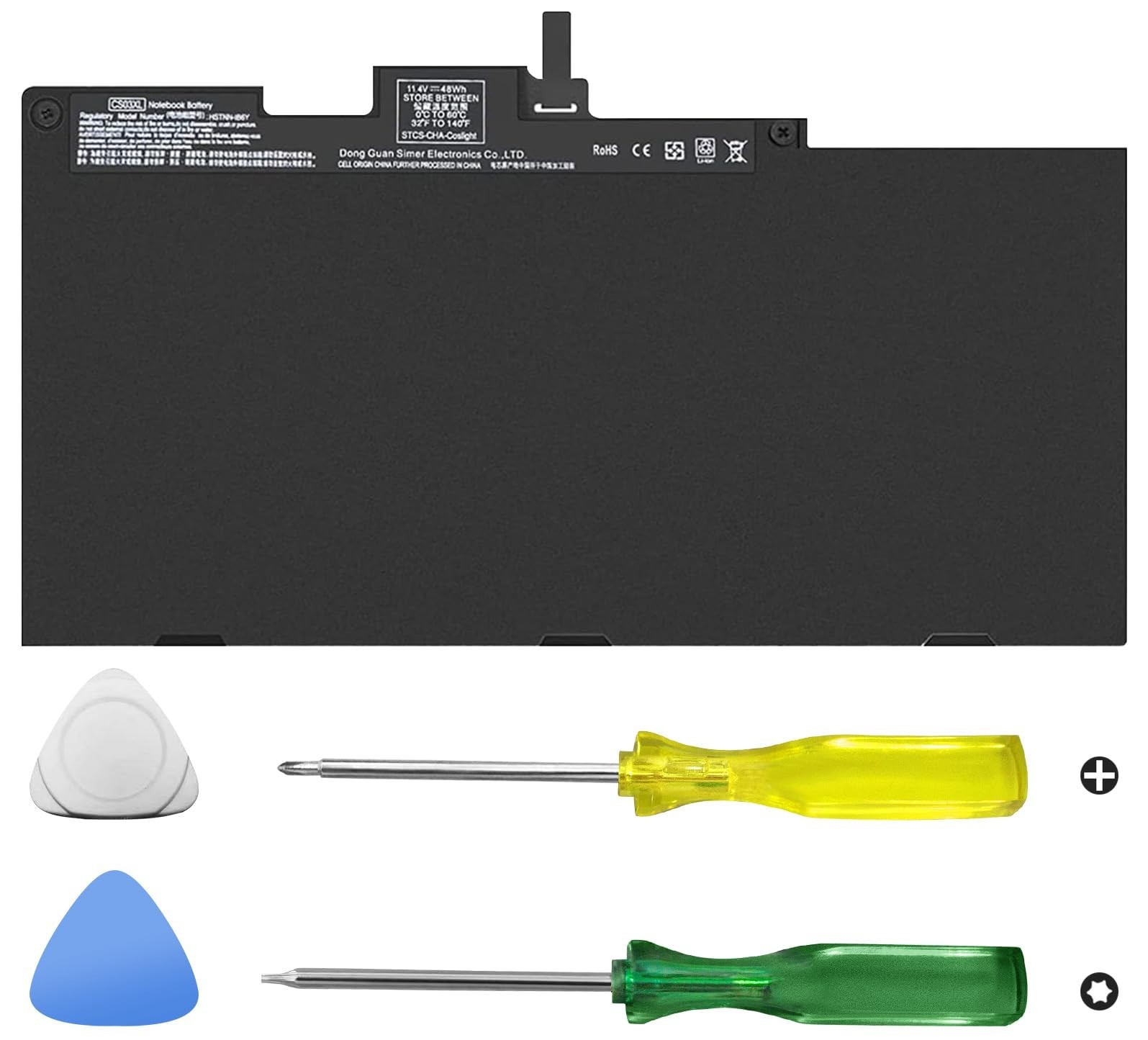 11.4V 48Wh Laptop Battery Replacement for HP EliteBook & ZBook - Compatible P/N