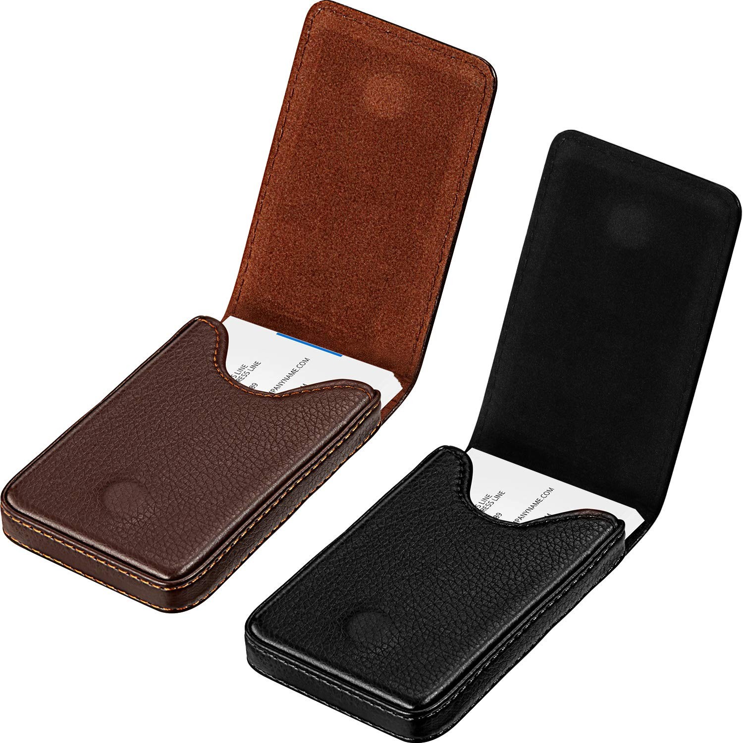 Card Holder Wallet 2 Pcs Business PU Black Coffee Classic Outus maker brewer