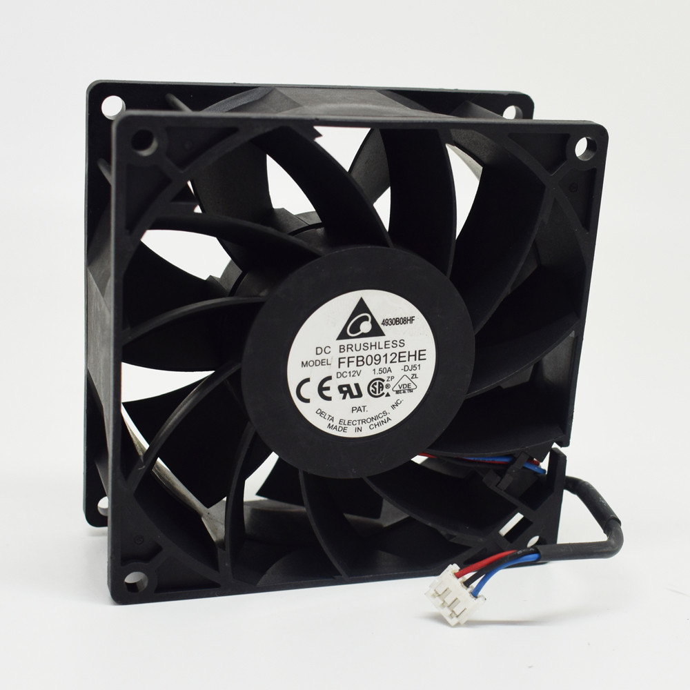 10pcs Delta High Airflow DC Fan FFB0912EHE 92mmx38mm 9038 12V 1.5A 3wire