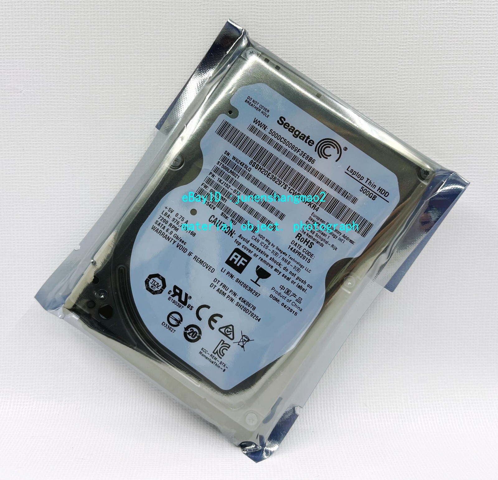 Seagate 500GB 7200RPM ST500LM021 SATA Interface Notebook Hard Drive
