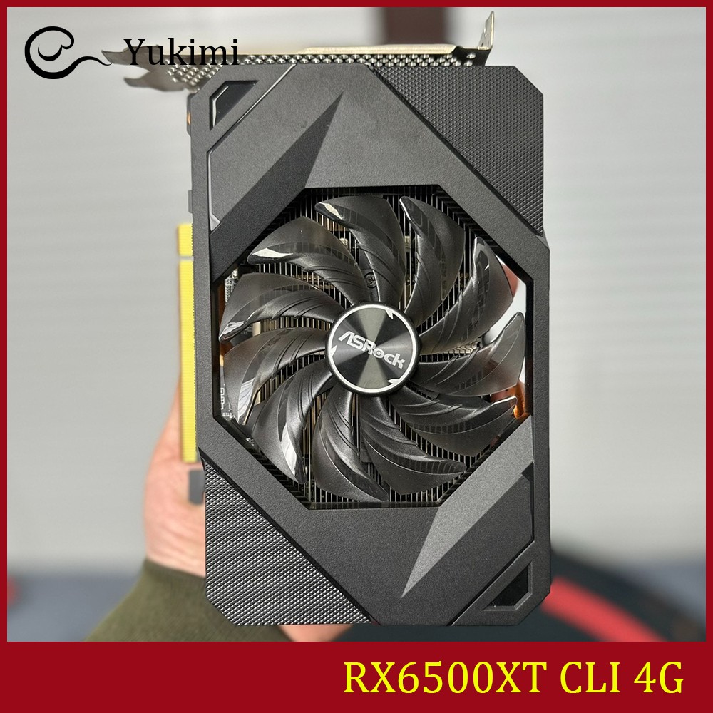FOR ASROCK Radeon RX 6500 XT Challenger ITX 4GB GDDR6 AMD Video Graphics Card