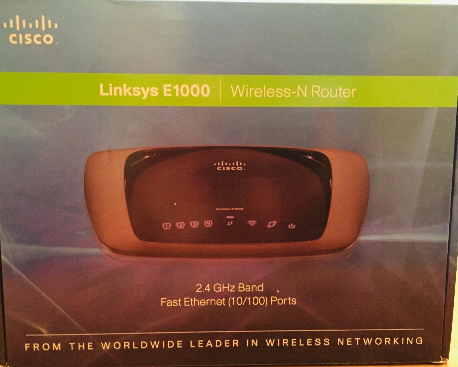 Cisco Linksys E1000 Wireless-N 300 Mbps 4-Port Fast Ethernet Router Desktop/Wall