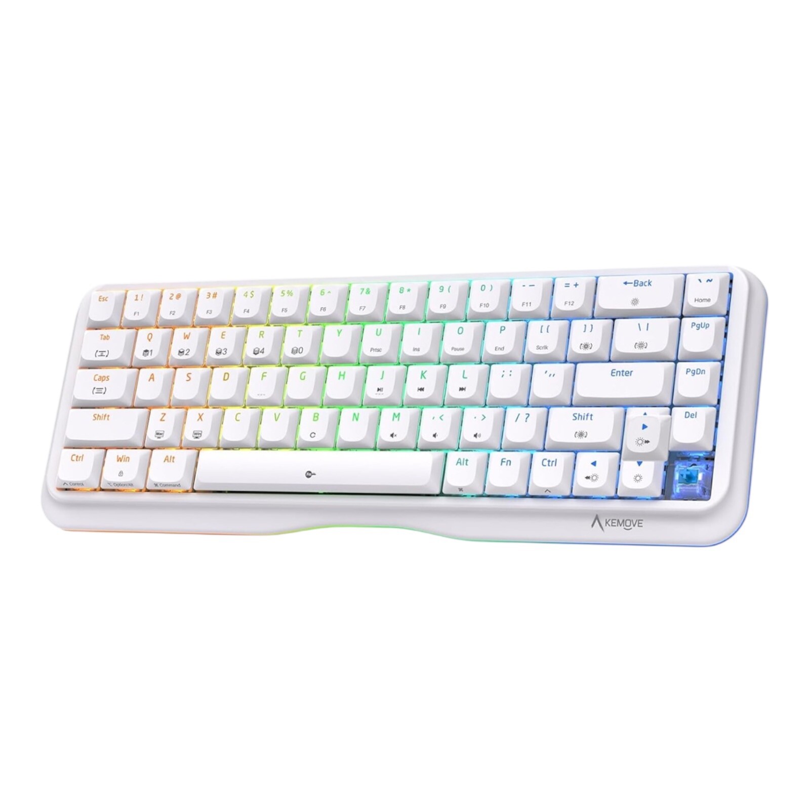 Kemove K68se Gaming Mechanical Keyboard 60 Percent RGB Keyboard Angel Brown