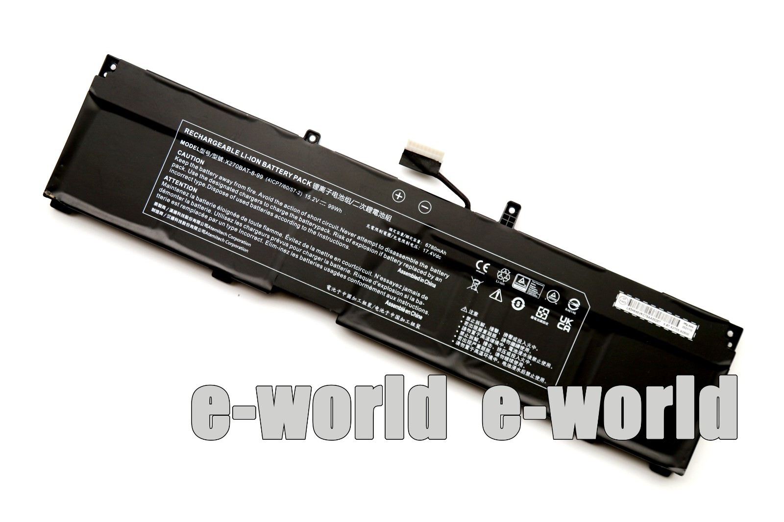 New Genuine X270BAT-8-99 Battery for Colorful X17 Pro Schenker Key 17 Pro Laptop