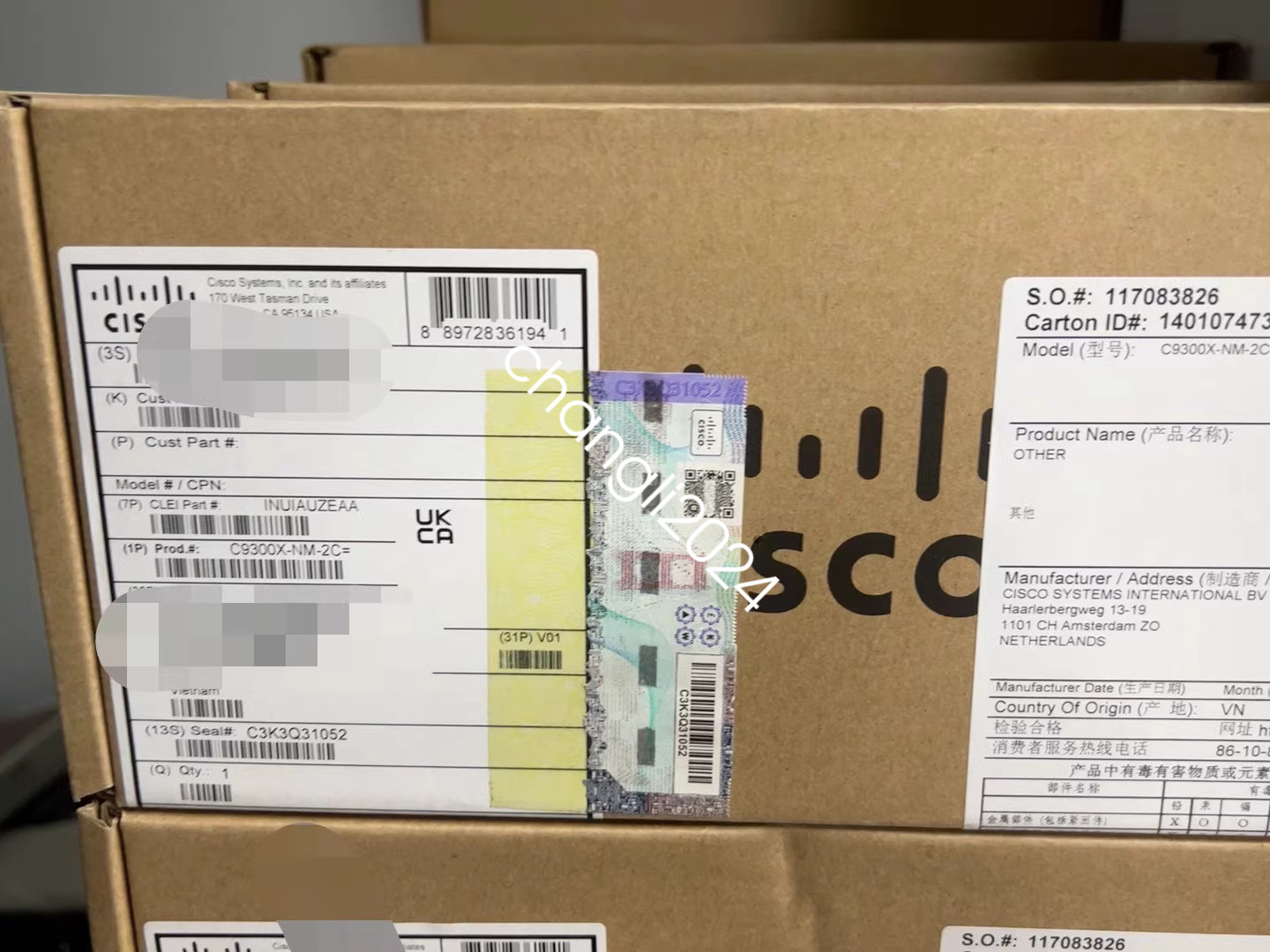 1PCS C9300X-NM-2C= Cisco switch new  via FedEx or DHL