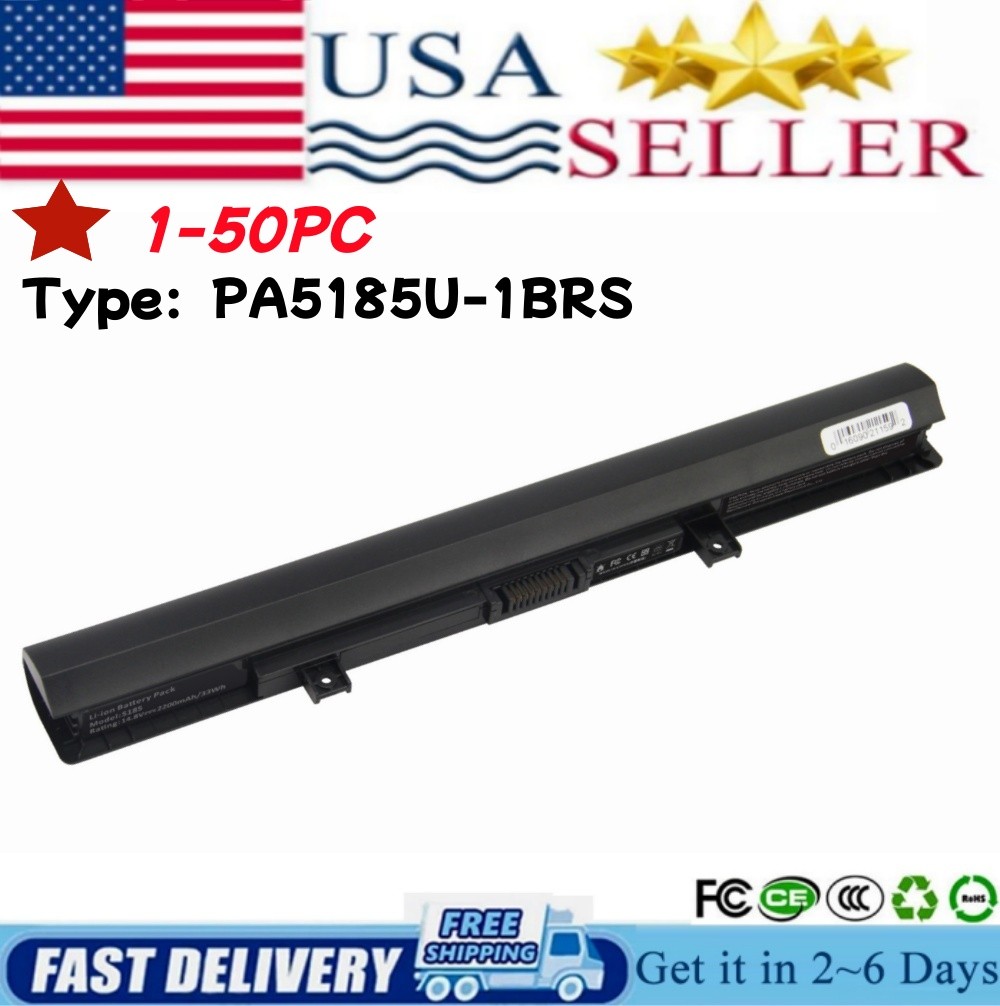 ✅LOT 50PCS PA5184U-1BRS Battery for Toshiba PA5185U-1BRS PA5186U-1BRS C55 C55D