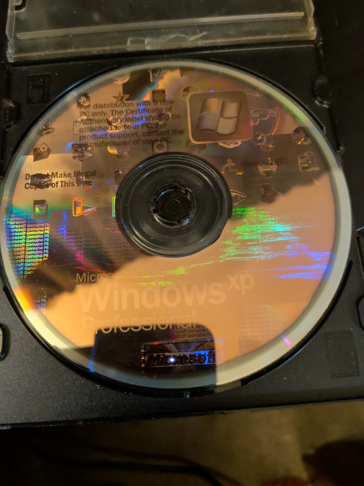 Microsoft Windows XP Professional OEM Distribution CD Version 2002 Excellent