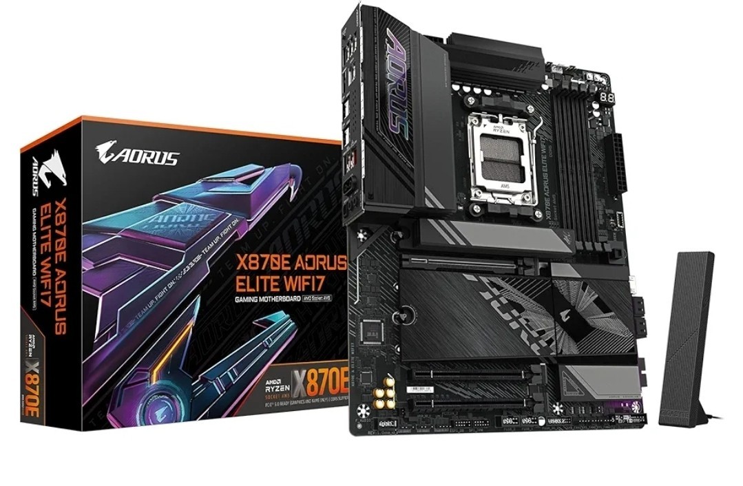 GIGABYTE X870E AORUS ELITE WIFI7 AM5 LGA 1718, ATX, DDR5, 4x M.2, PCIe 5.0, USB4