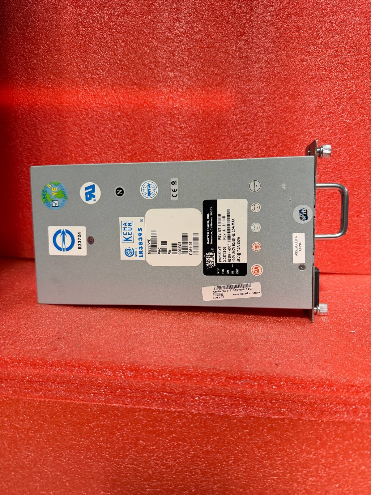 YF636 Dell PowerVault ML6010 350W Power Supply 0YF636 CM351-M1284-G 3-02742-10