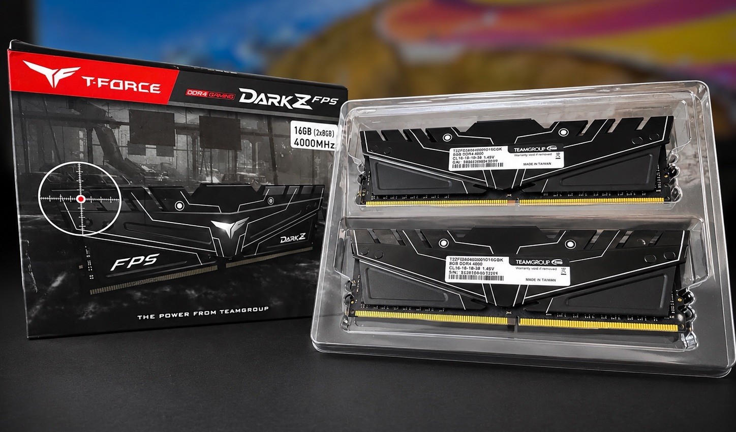 TEAMGROUP T-Force Dark Z FPS 16GB (2x8GB) DDR4 4000MHz CL16 RAM Kit