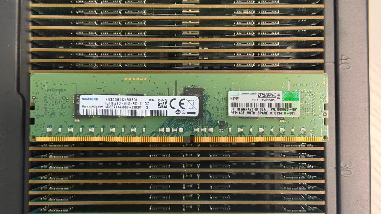 805347-B21 Genuine HPE 819410-001 8GB 1Rx8 PC4-2400T Smart Memory 809080-091