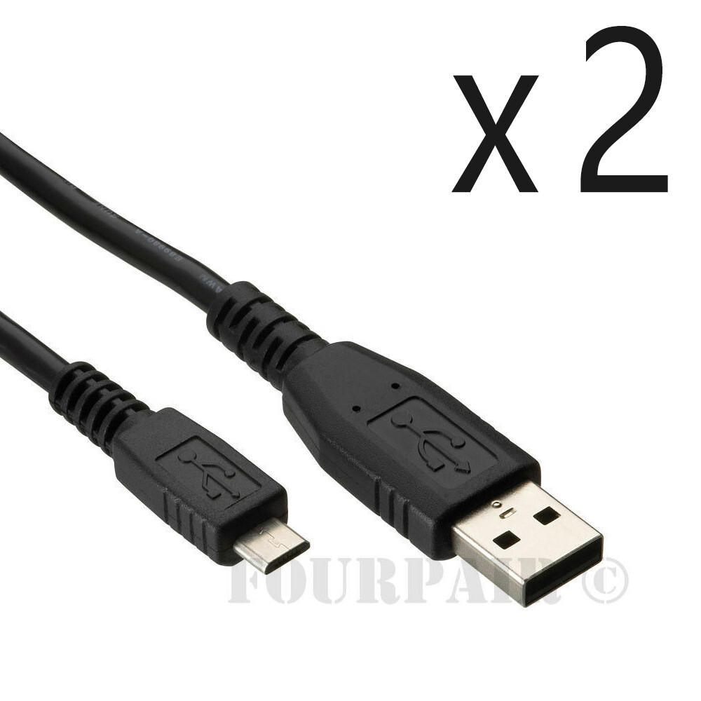 2 Pack - 15ft Micro USB Sync Charger Cable Cord LG HTC PS4 Xbox One Controller