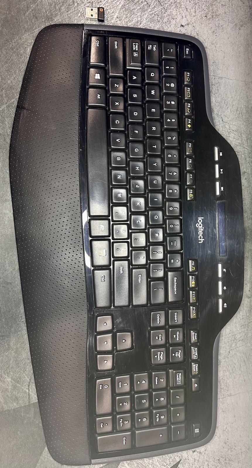 Logitech MK710 Wireless Desktop Ergonomic Keyboard - With USB Dongle
