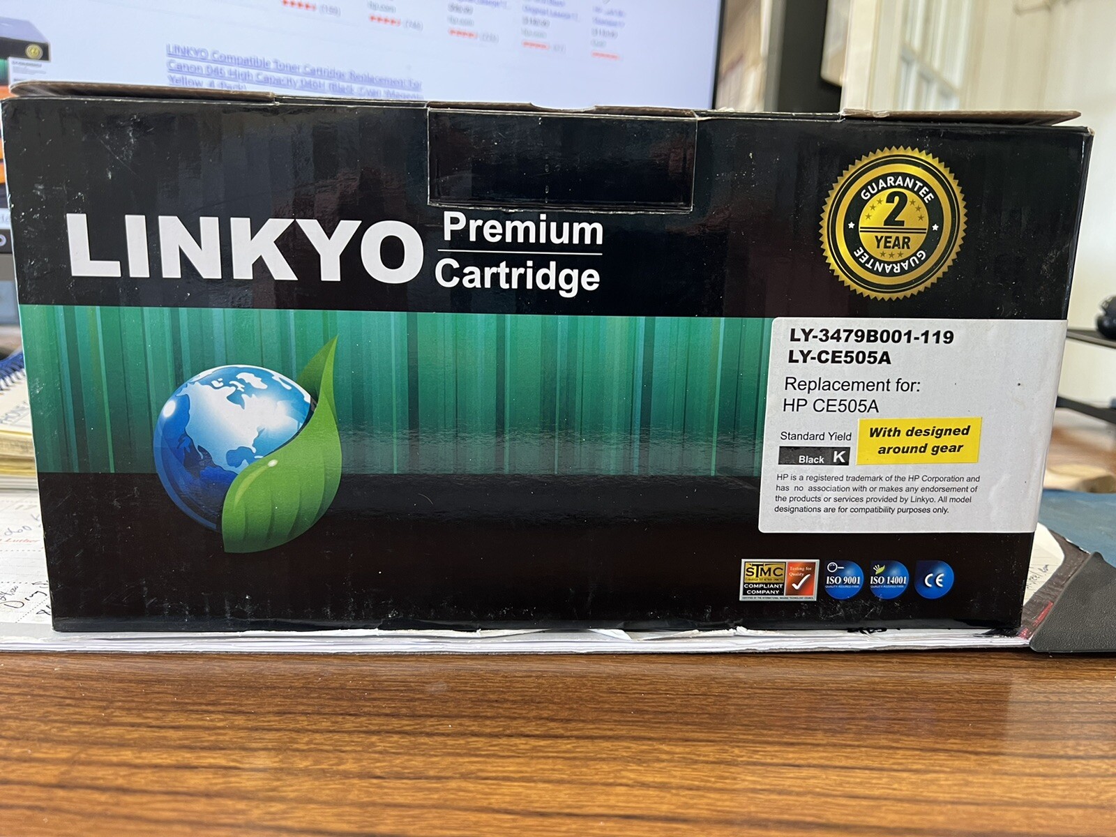Linkyo Premium Cartridge Replacement Toner LY-BR-TN760D Black 2 Pack Open Box