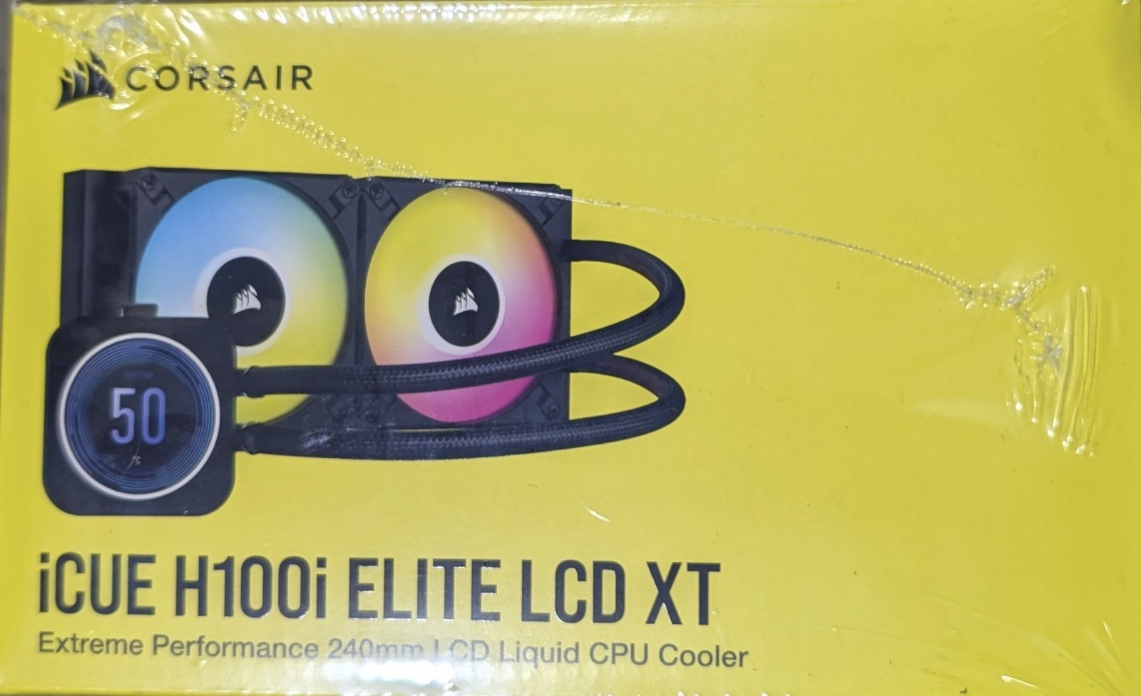 CORSAIR iCUE H100i ELITE LCD XT Display 240mm Liquid CPU Cooler CW-9060074-WW