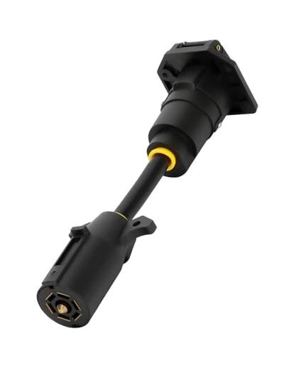 7-Way Adapter with Power Switch for RV Camera System Compatible with Furrion 