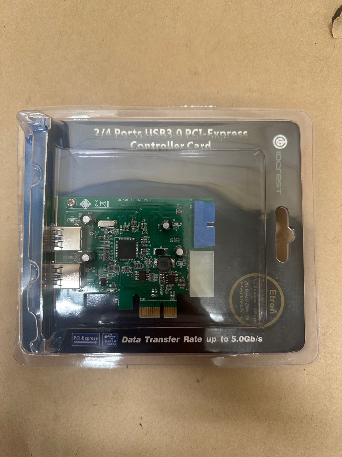 IOCREST SY-PEX20140 2/4 Ports USB3.0 PCI-Express Controller Card *NEW*