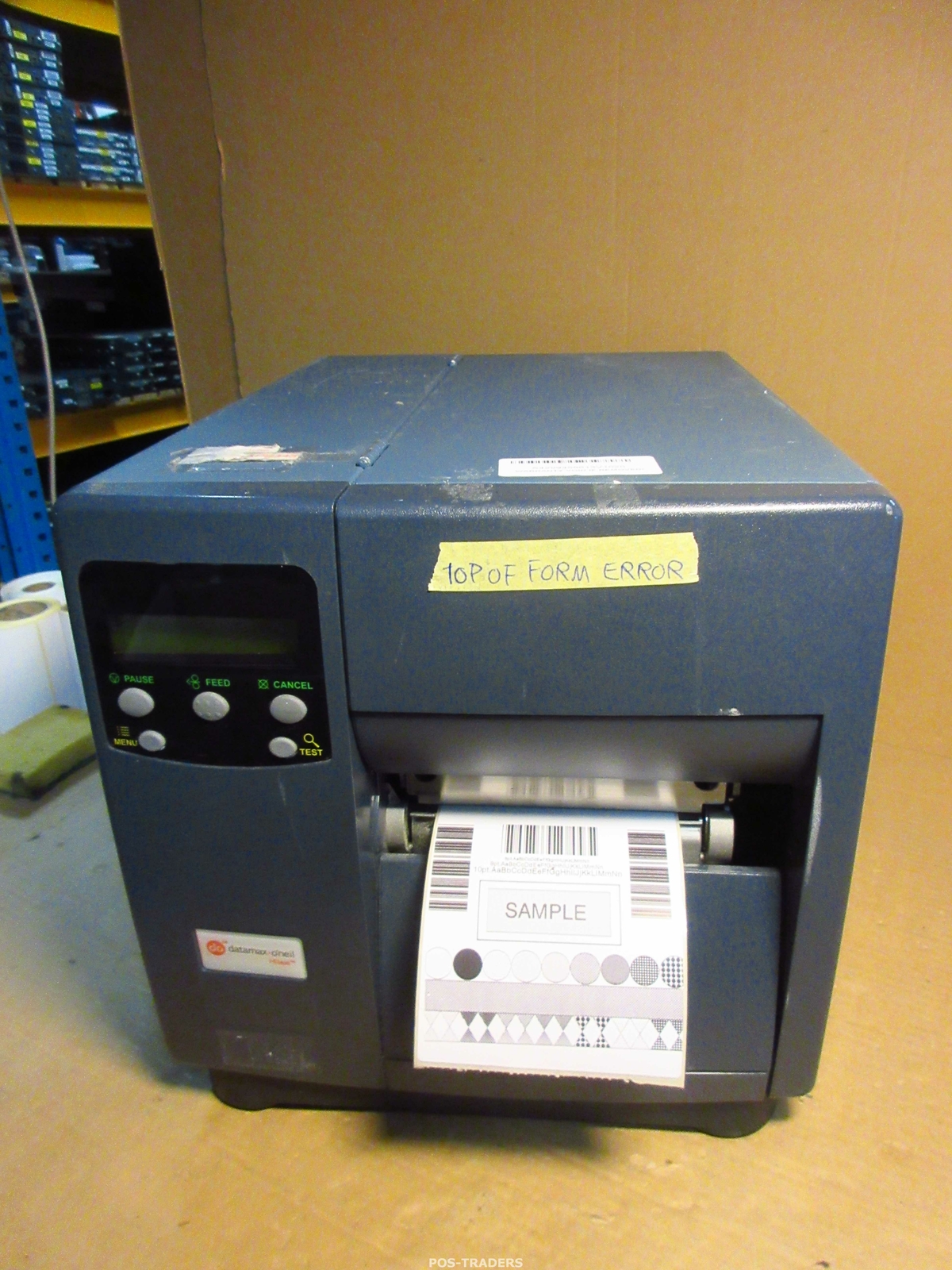 Datamax DMX-i-4208 DT/TT 102mm NETWORK Thermal Label Printer TOP OF FORM ERROR
