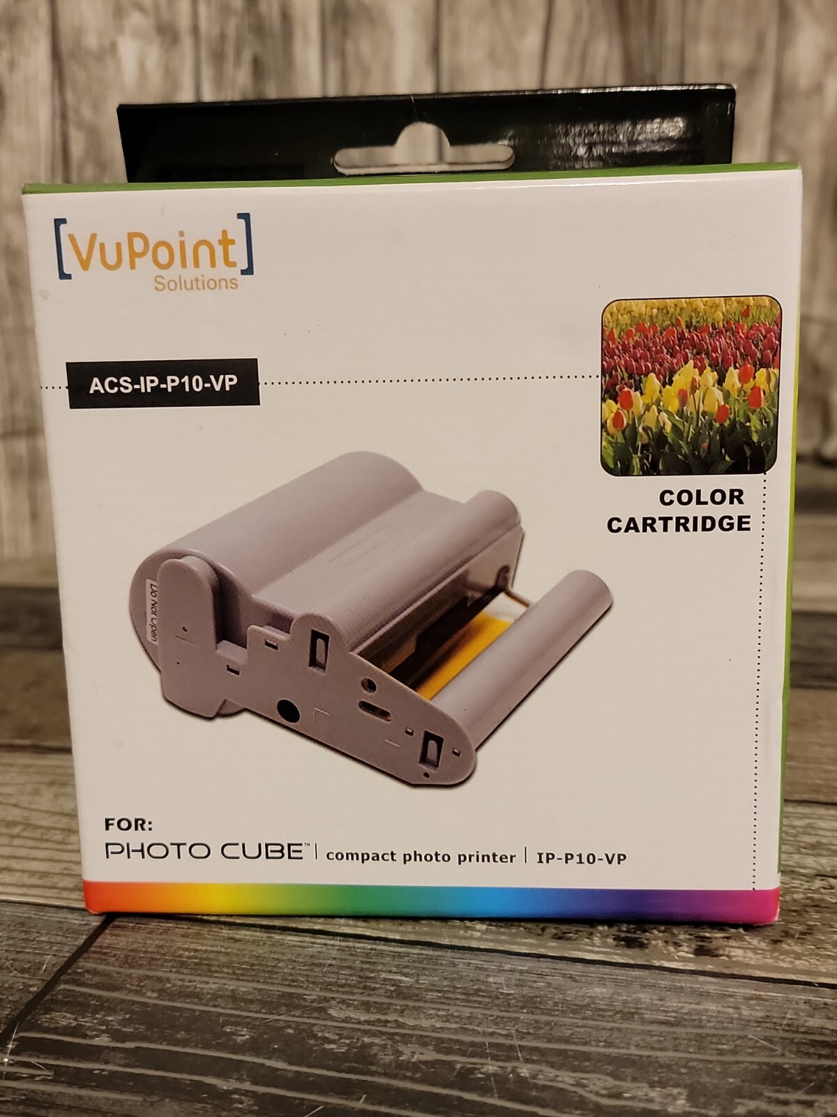 New VuPoint Color Cartridge ACS-IP-P10-VP For Photo Cube Compact Printer Sealed