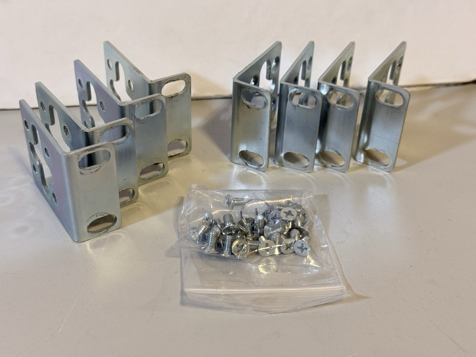✔️⭐️ Lot of 4 pairs HP 1U Rack Mount Ear Bracket Kit w/ screws FAST SHIPPING