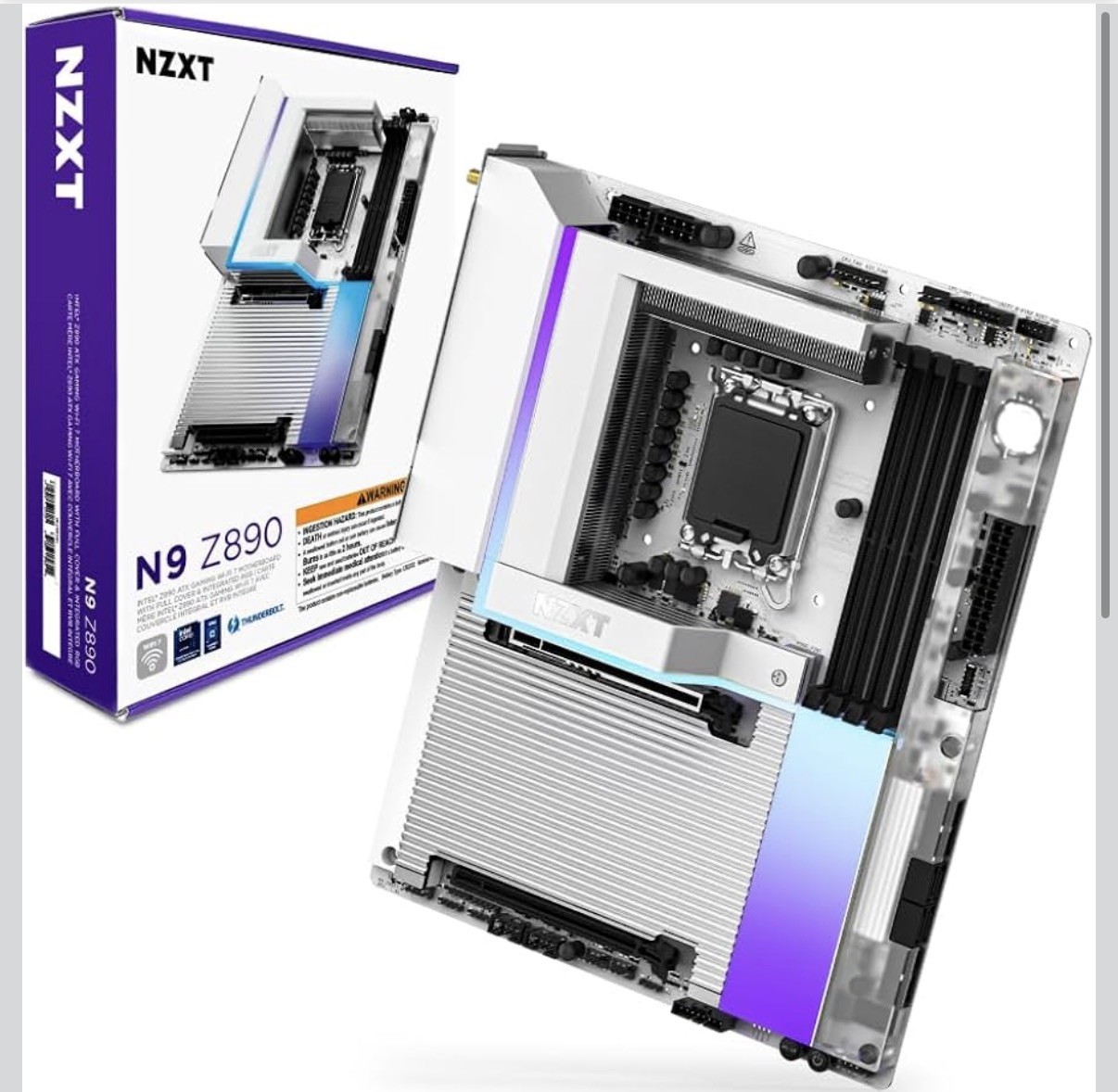 NZXT N9 Z890 Intel Motherboard White