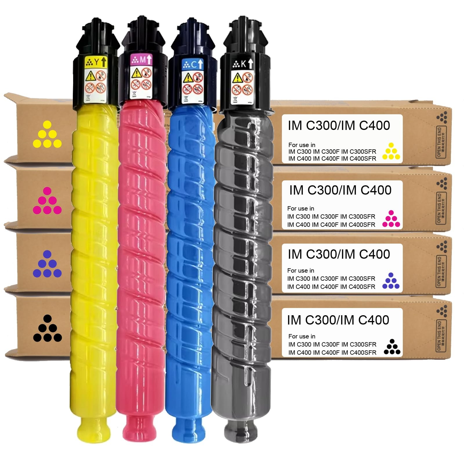 IM C300 IM C400 Toner 842378 842379 842380 842381 CMYK 4-Pack Compatible