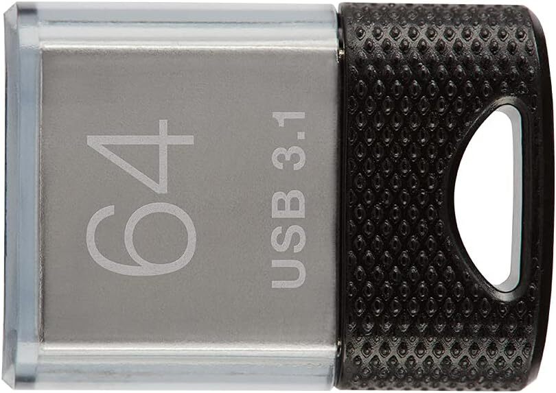 Pny 64Gb Elite-x Fit Usb 3.1 Flash Drive - 200Mb/s, Color-black Personal Comp...