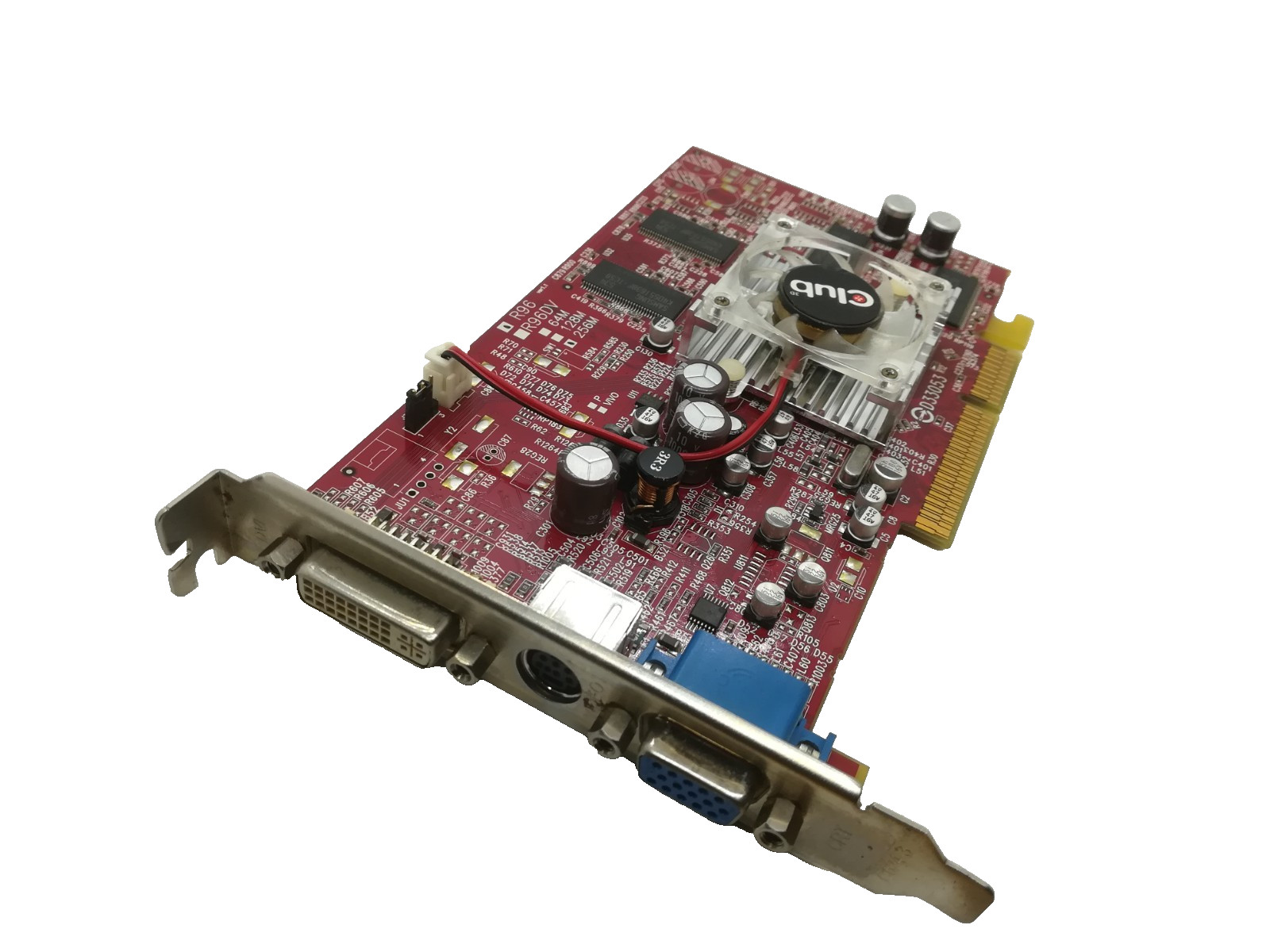 CLUB 3D RADEON 9600 256MB AGP 8x SDRAM GRAPHICS CARD VGA DVI S-VIDEO #GK13478